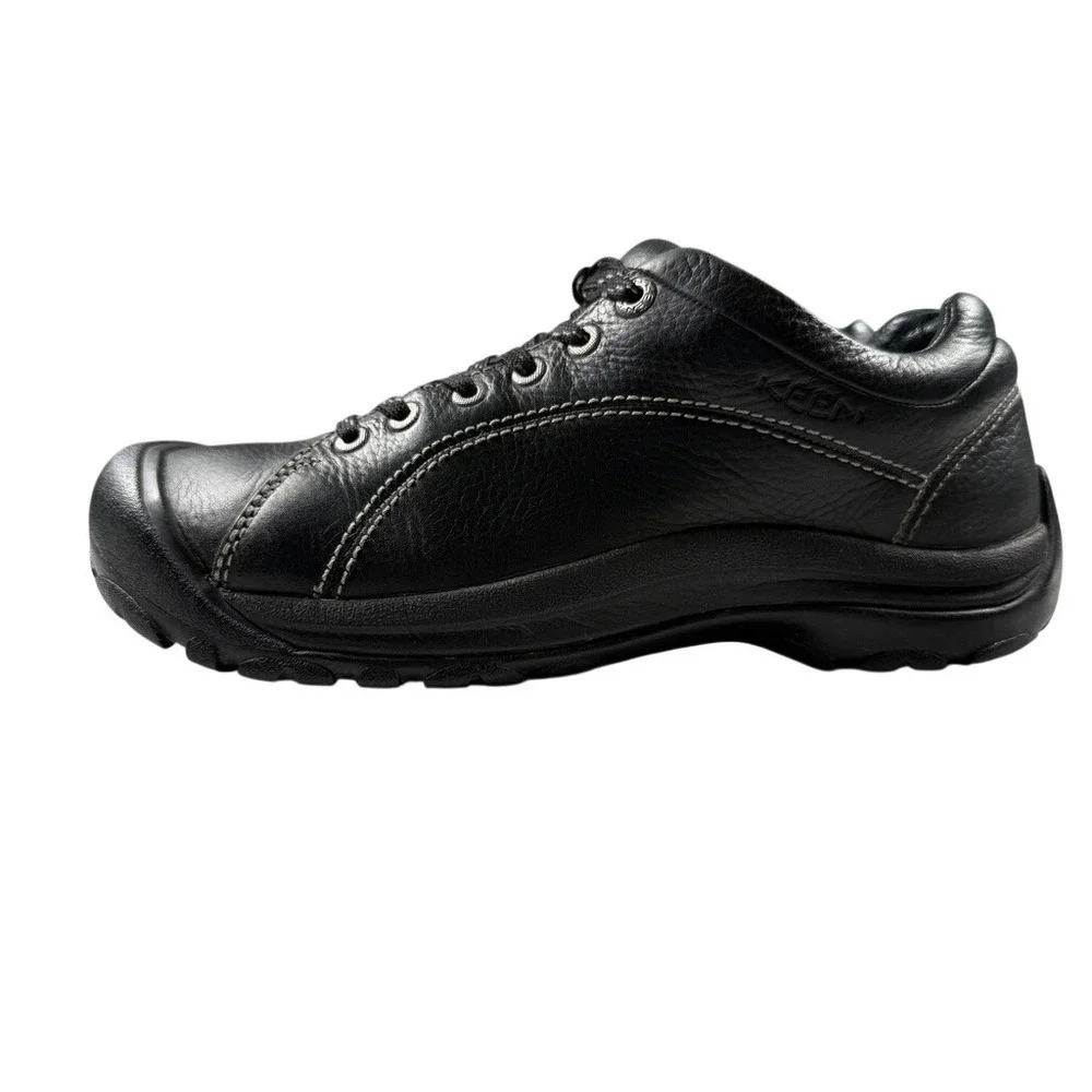 Keen Presidio Hiking Shoes Sneaker Women's 10 Black Leather Casual Oxford